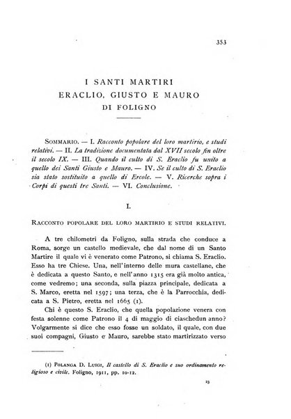 Archivio per la storia ecclesiastica dell'Umbria