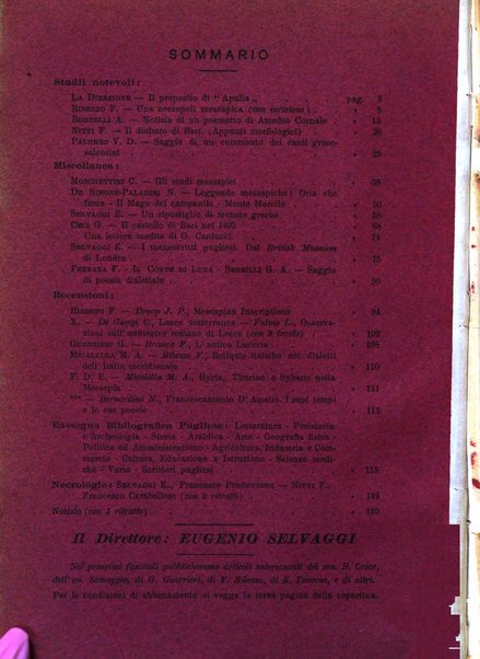 Apulia rivista di filologia, storia, arte e scienze economico-sociali della regione