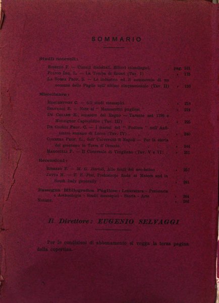 Apulia rivista di filologia, storia, arte e scienze economico-sociali della regione