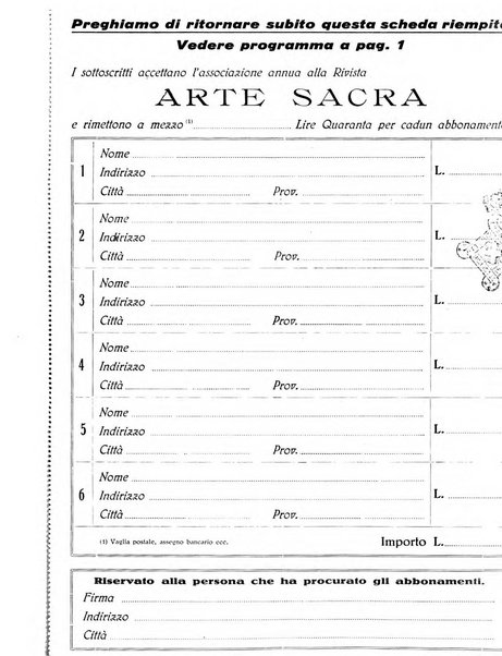 Arte sacra rivista trimestrale dell'arte sacra di oggi e di domani