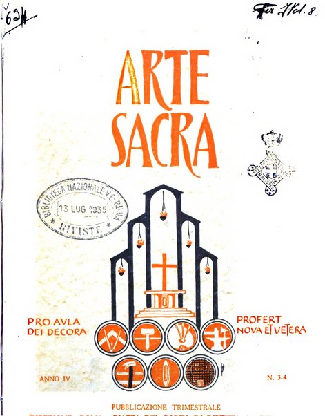 Arte sacra rivista trimestrale dell'arte sacra di oggi e di domani