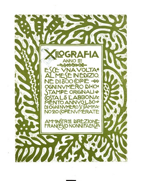 Xilografia pubblicazione mensile di xilografie originali