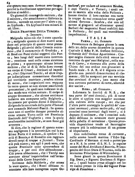 Notizie politiche o sia istoria de' piu famosi avvenimenti del mondo