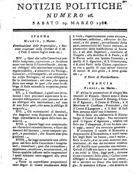 Notizie politiche o sia istoria de' piu famosi avvenimenti del mondo