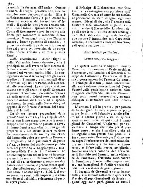 Notizie politiche o sia istoria de' piu famosi avvenimenti del mondo