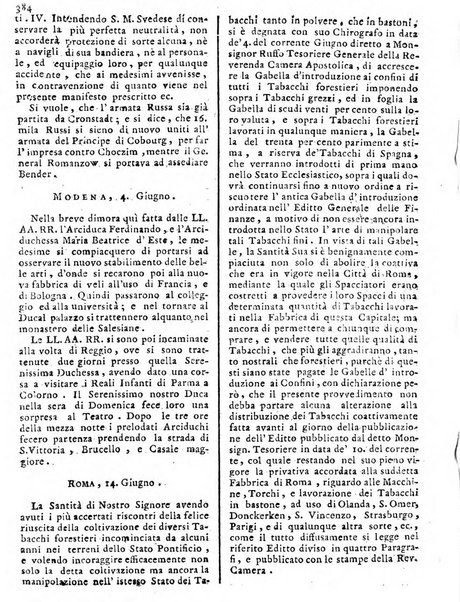 Notizie politiche o sia istoria de' piu famosi avvenimenti del mondo