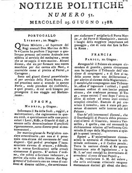 Notizie politiche o sia istoria de' piu famosi avvenimenti del mondo