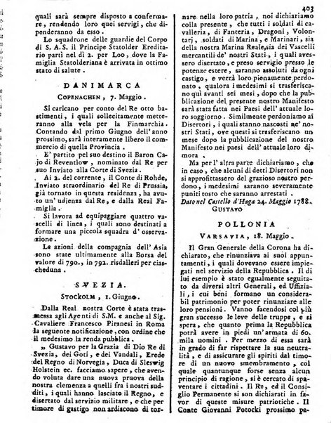 Notizie politiche o sia istoria de' piu famosi avvenimenti del mondo