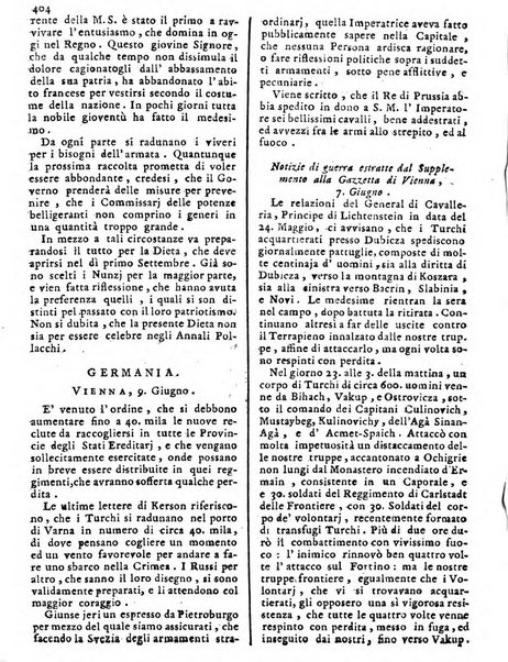 Notizie politiche o sia istoria de' piu famosi avvenimenti del mondo