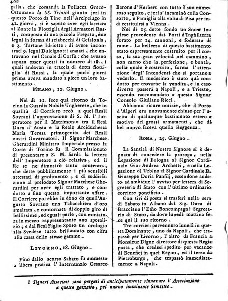 Notizie politiche o sia istoria de' piu famosi avvenimenti del mondo