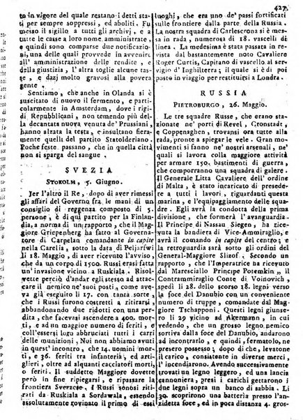 Notizie politiche o sia istoria de' piu famosi avvenimenti del mondo