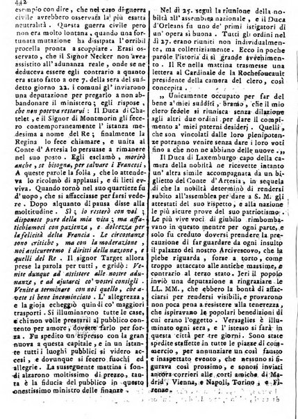 Notizie politiche o sia istoria de' piu famosi avvenimenti del mondo