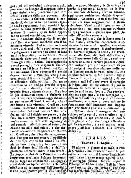 Notizie politiche o sia istoria de' piu famosi avvenimenti del mondo