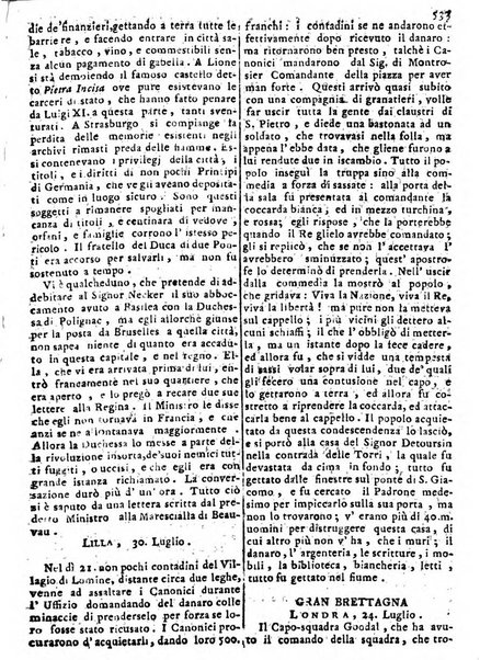 Notizie politiche o sia istoria de' piu famosi avvenimenti del mondo