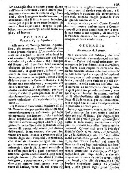 Notizie politiche o sia istoria de' piu famosi avvenimenti del mondo