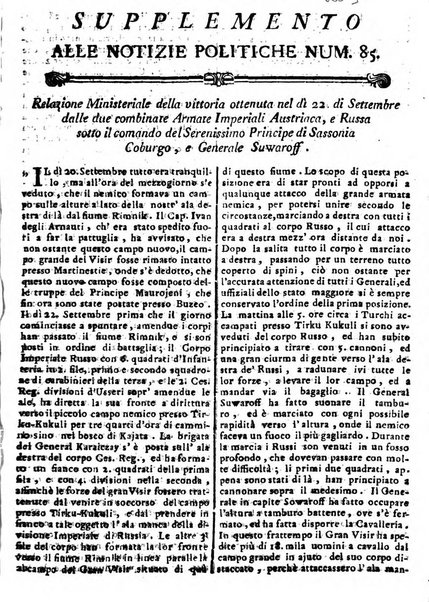 Notizie politiche o sia istoria de' piu famosi avvenimenti del mondo