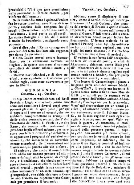 Notizie politiche o sia istoria de' piu famosi avvenimenti del mondo