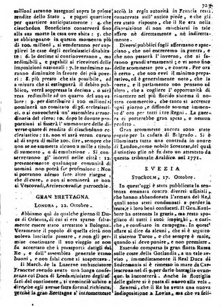 Notizie politiche o sia istoria de' piu famosi avvenimenti del mondo