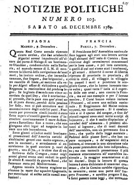 Notizie politiche o sia istoria de' piu famosi avvenimenti del mondo