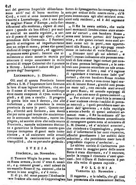 Notizie politiche o sia istoria de' piu famosi avvenimenti del mondo