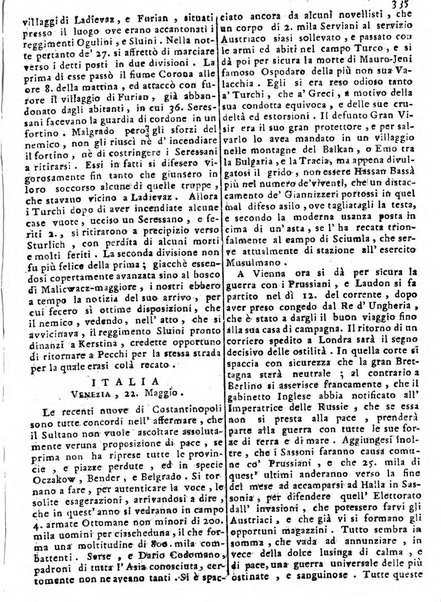 Notizie politiche o sia istoria de' piu famosi avvenimenti del mondo