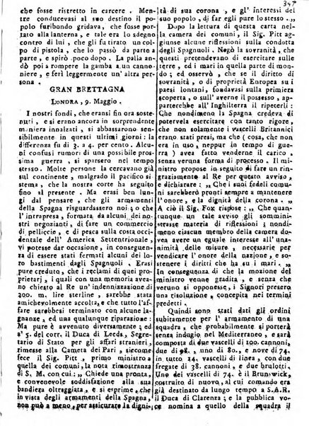 Notizie politiche o sia istoria de' piu famosi avvenimenti del mondo