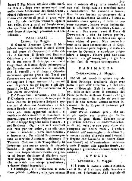 Notizie politiche o sia istoria de' piu famosi avvenimenti del mondo