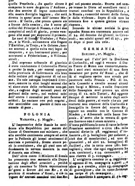 Notizie politiche o sia istoria de' piu famosi avvenimenti del mondo