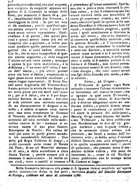 Notizie politiche o sia istoria de' piu famosi avvenimenti del mondo