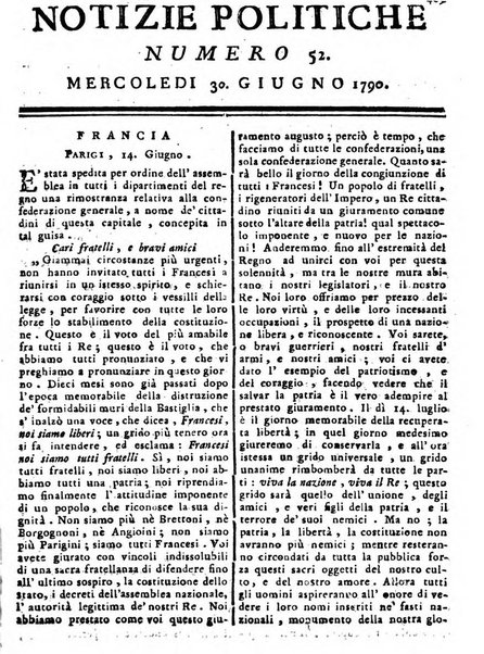 Notizie politiche o sia istoria de' piu famosi avvenimenti del mondo