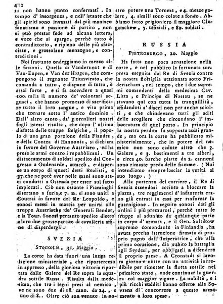 Notizie politiche o sia istoria de' piu famosi avvenimenti del mondo