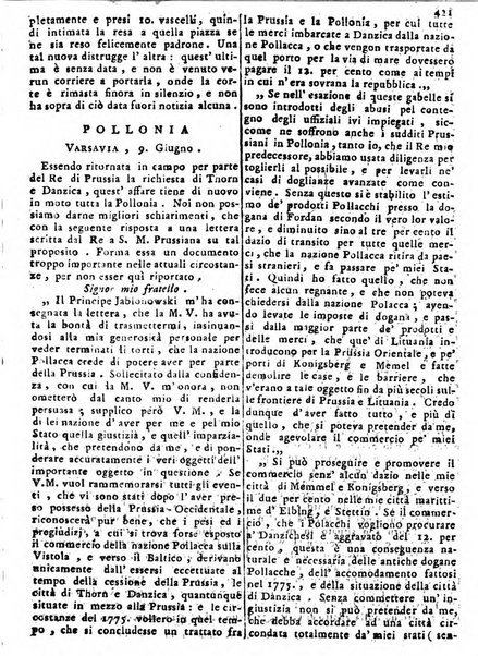 Notizie politiche o sia istoria de' piu famosi avvenimenti del mondo