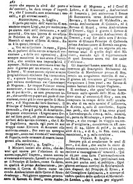 Notizie politiche o sia istoria de' piu famosi avvenimenti del mondo