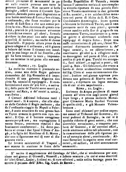 Notizie politiche o sia istoria de' piu famosi avvenimenti del mondo