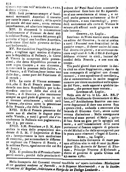 Notizie politiche o sia istoria de' piu famosi avvenimenti del mondo