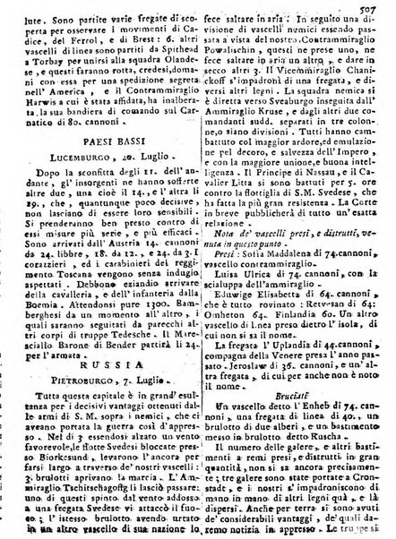 Notizie politiche o sia istoria de' piu famosi avvenimenti del mondo