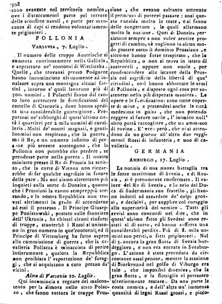 Notizie politiche o sia istoria de' piu famosi avvenimenti del mondo