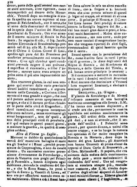 Notizie politiche o sia istoria de' piu famosi avvenimenti del mondo