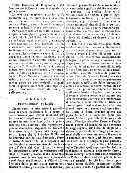 Notizie politiche o sia istoria de' piu famosi avvenimenti del mondo