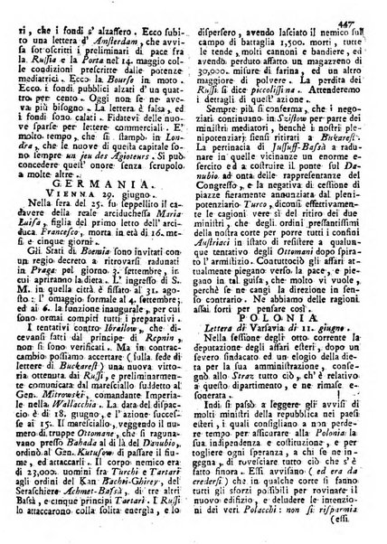 Notizie politiche o sia istoria de' piu famosi avvenimenti del mondo