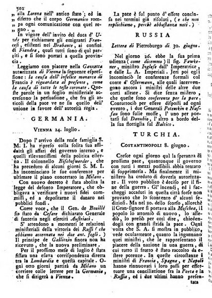 Notizie politiche o sia istoria de' piu famosi avvenimenti del mondo