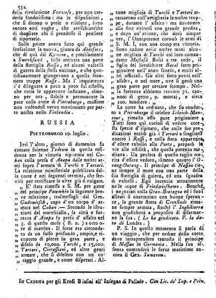 Notizie politiche o sia istoria de' piu famosi avvenimenti del mondo