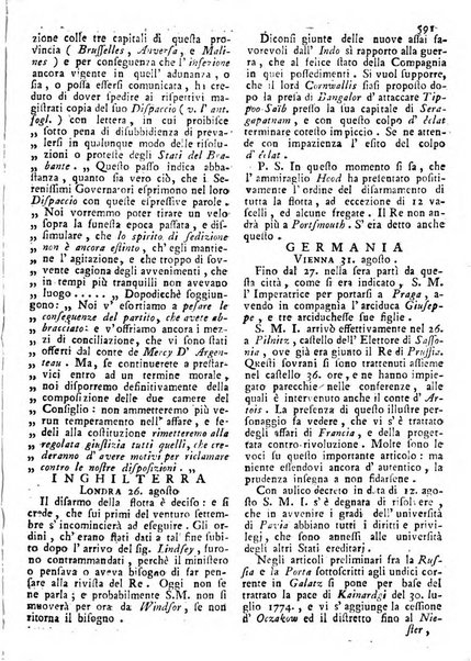 Notizie politiche o sia istoria de' piu famosi avvenimenti del mondo