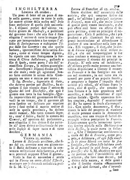 Notizie politiche o sia istoria de' piu famosi avvenimenti del mondo