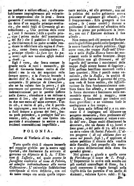 Notizie politiche o sia istoria de' piu famosi avvenimenti del mondo