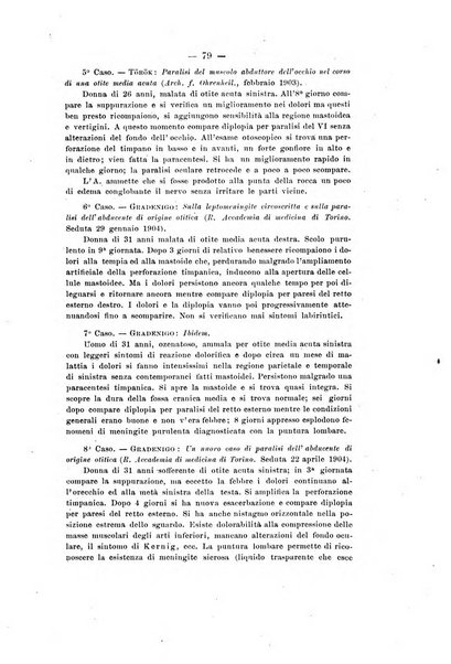 Atti della Clinica oto-rino-laringoiatrica della R. università di Roma