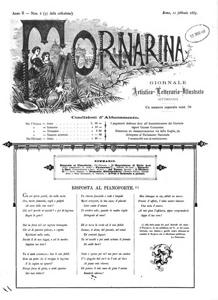 Fornarina giornale artistico letterario illustrato