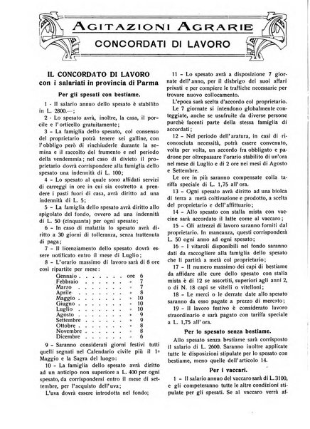 La riforma agraria rivista mensile illustrata delle organizzazioni agrarie parmensi