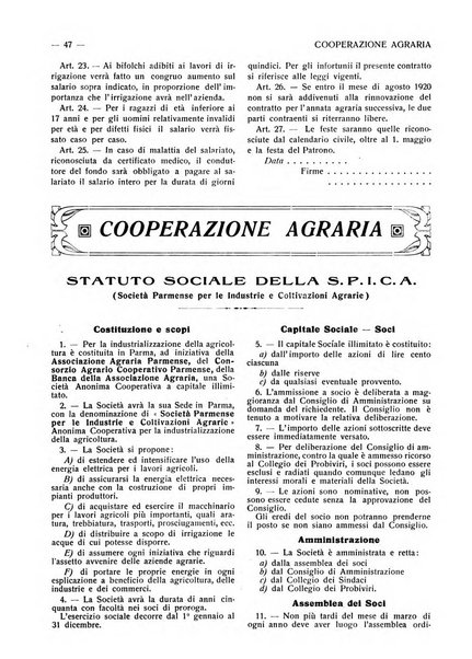 La riforma agraria rivista mensile illustrata delle organizzazioni agrarie parmensi