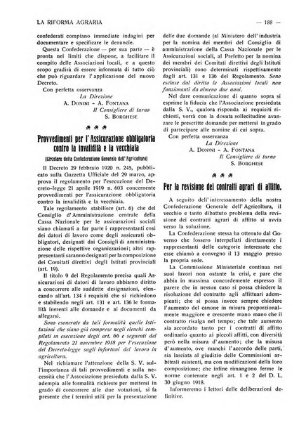 La riforma agraria rivista mensile illustrata delle organizzazioni agrarie parmensi